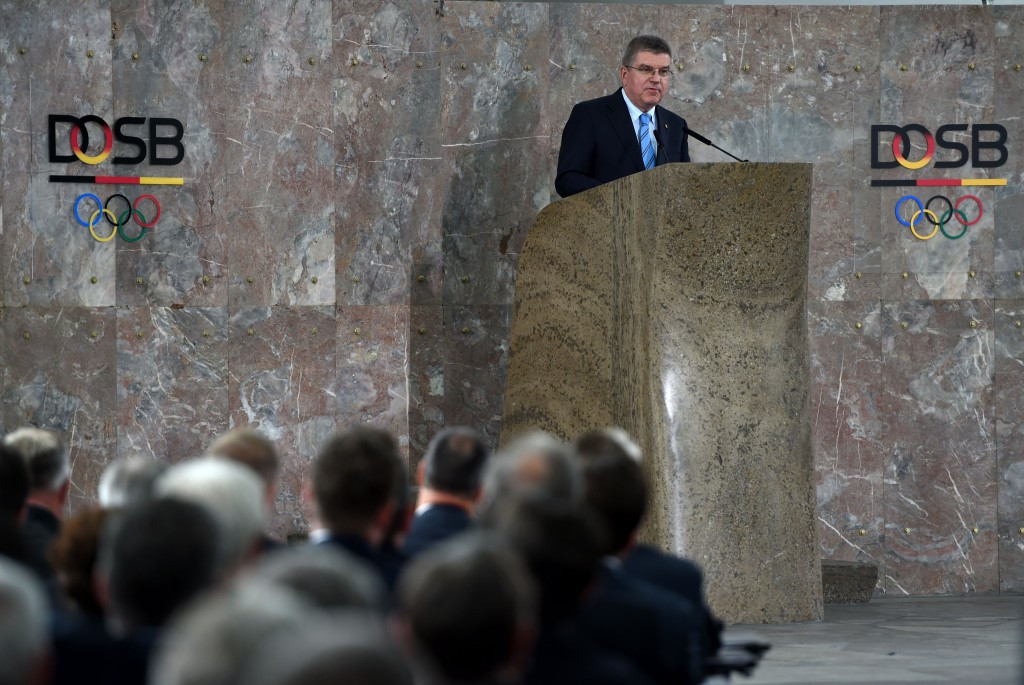 Founding DOSB President Thomas Bach was among those present during the celebrations ©Getty Images