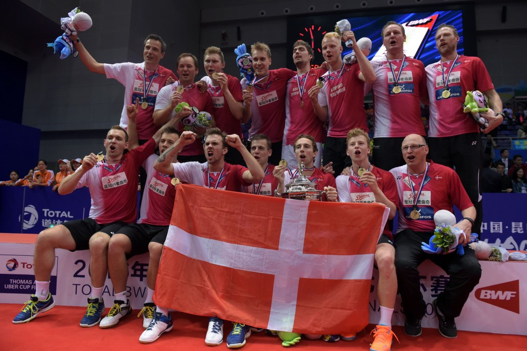 Denmark are the first European winners of the Thomas Cup ©Getty Images