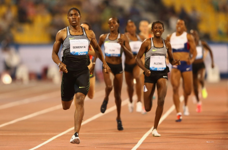 South Africa's Caster Semenya, pictured winning the 800m at the opening IAAF Diamond League meeting in Doha earlier this month, ran even faster to win in the first African Diamond League meeting in Rabat ©Getty Images