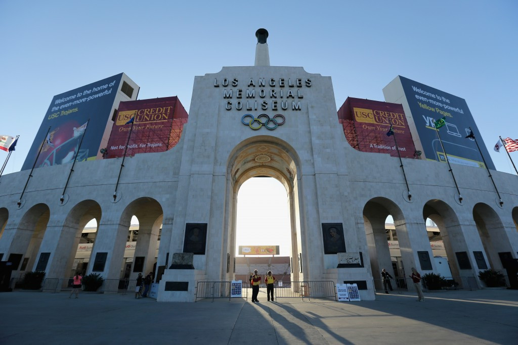 Ninety-seven per cent of Los Angeles' proposed venues, including the Coliseum, are already built