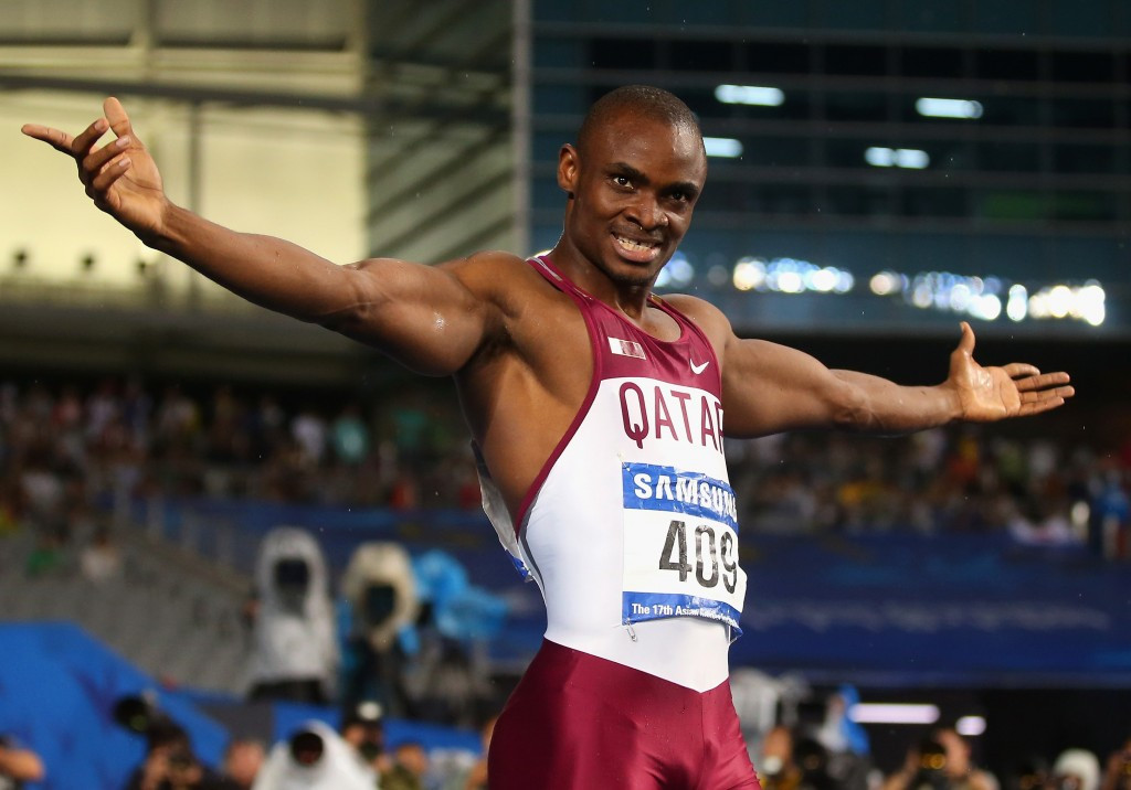Femi Ogunode lowered his Championship record to take gold in Wuhan ©Getty Images