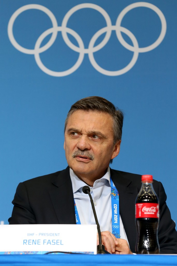 IIHF President René Fasel has blamed the IOC's decision to cut transportation and insurance costs for the challenges to guarantee participation ©Getty Images