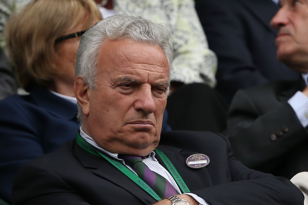 Francesco Ricci Bitti, pictured at Wimbledon in 2013, is the subject of an aggressive Vizer outburst ©Getty Images