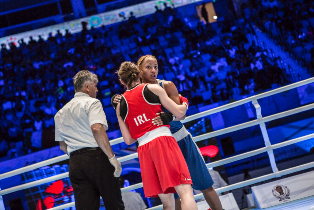 France's Estelle Mossely reached the lightweight final after inflicting a first World Championship defeat on Ireland's Katie Taylor since 2005 ©AIBA
