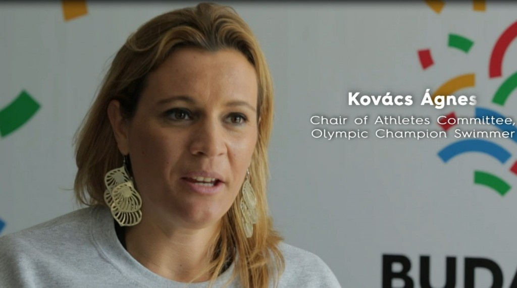 Budapest 2024 Athletes Committee chair Ágnes Kovács says they are focusing on the finish of the 2024 race ©Budapest 2024