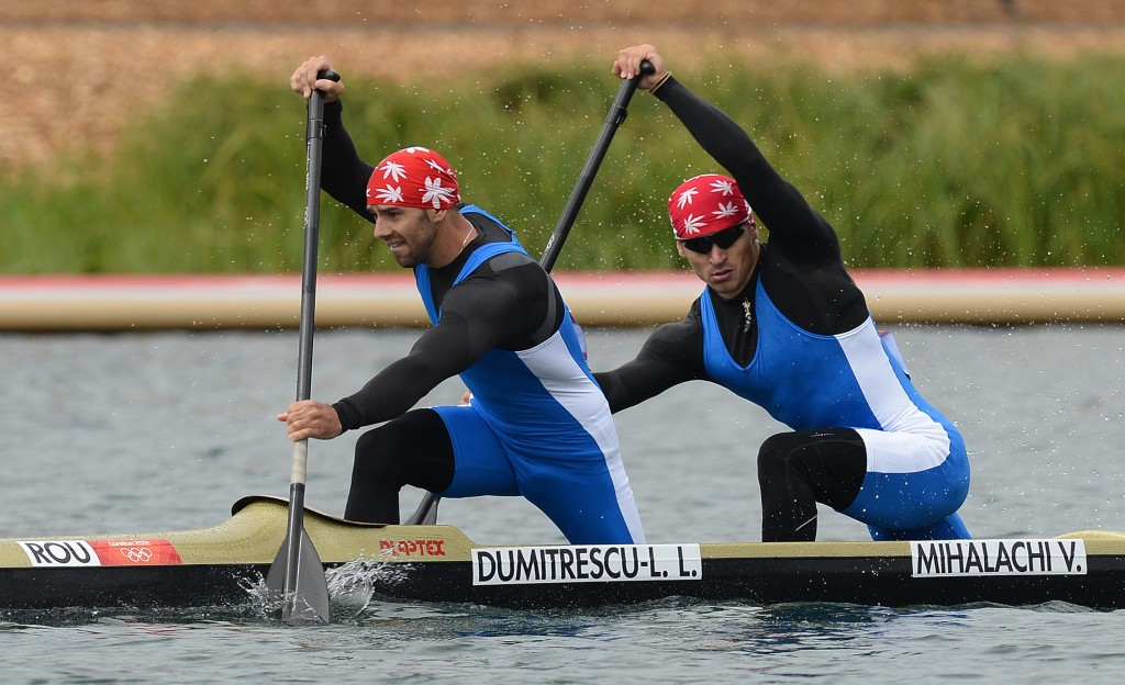 Liviu Dumitrescu (left) is among eight Romanian canoe sprinters to be embroiled in doping scandals ©Getty Images