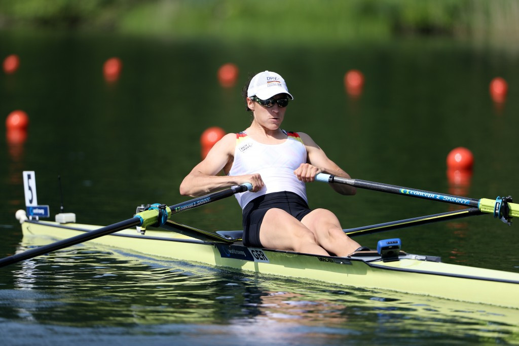 Anja Noske triumphed in the women's lightweight single sculls in Lucerne ©Getty Images