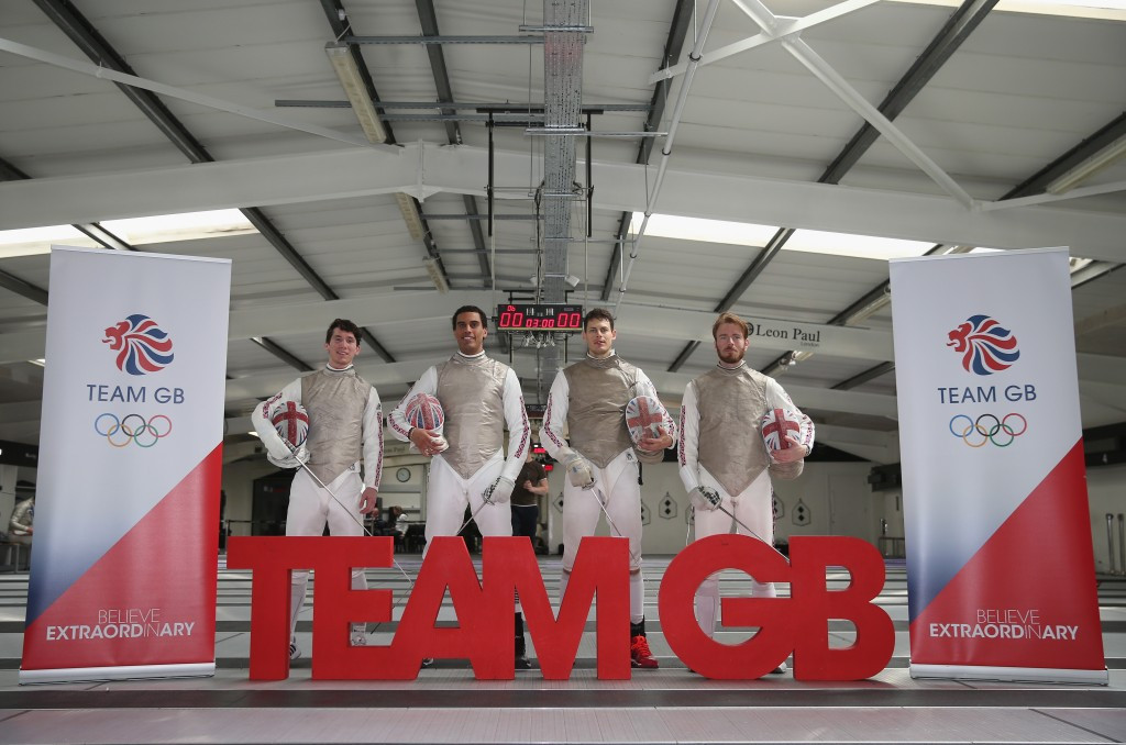 Britain will send a team of four fencers to Rio 2016