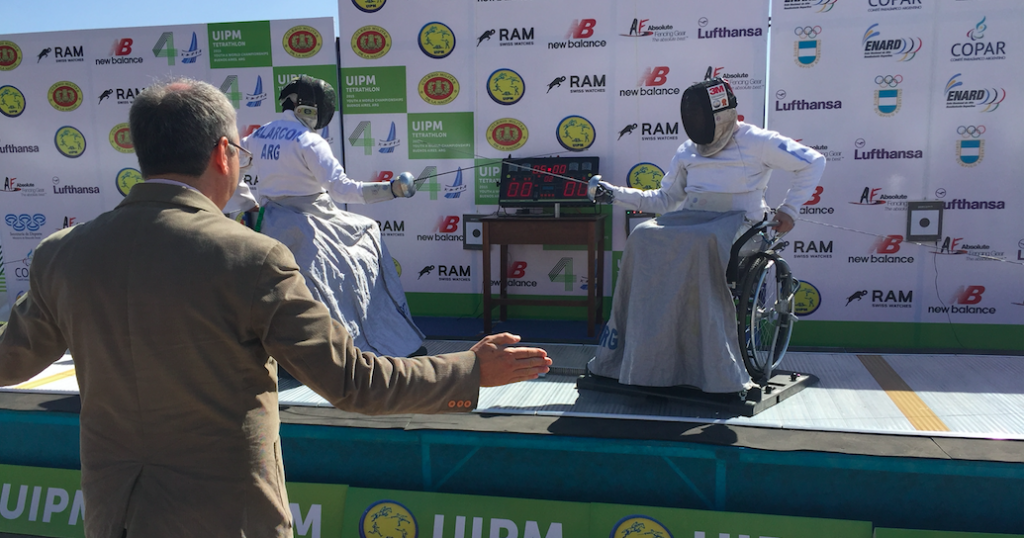 Para-pentathlon was demonstrated during an event at Buenos Aires in September 2015 ©UIPM
