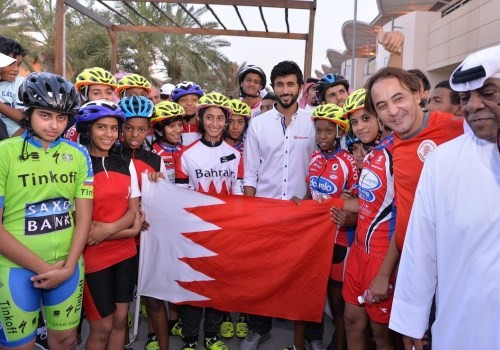 Thousands participate in Bahrain Olympic Day as Shaikh Nasser launches cycling team