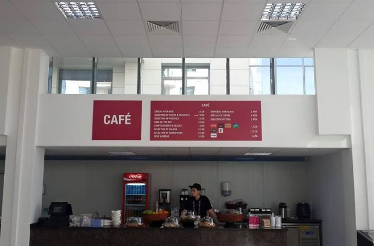 The Media Village café offers a selection of drinks and snacks ©ITG
