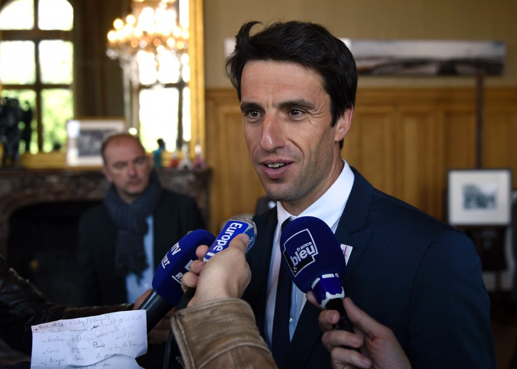 Triple Olympic canoe slalom champion Tony Estanguet, co-chairman of the Paris 2024 bid, is confident that the bid has the backing of the French public ©Getty Images