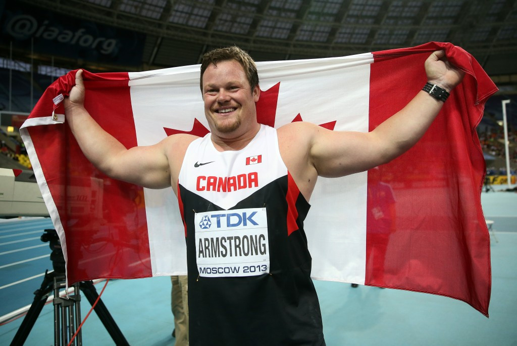 Canada's Dylan Armstrong has urged his wife  Yevgeniya Kolodko to cooperate with the IOC and WADA after it emerged she is one of eight Russians whose samples from London 2012 have tested positive ©Getty Images