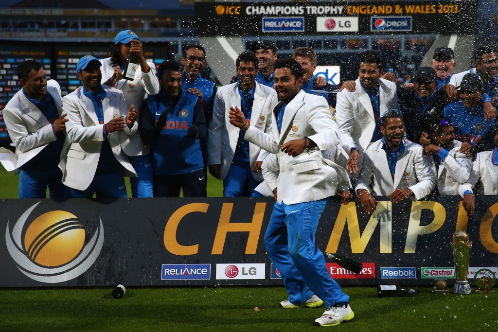 India won a rain-affected final in 2013