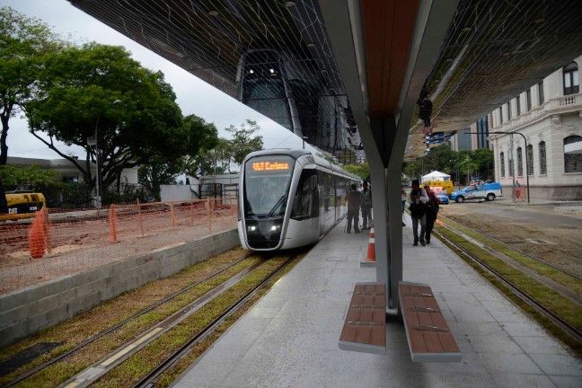A new tram system will begin operating in Rio de Janeiro this weekend ©Rio 2016/Porto Maravilha