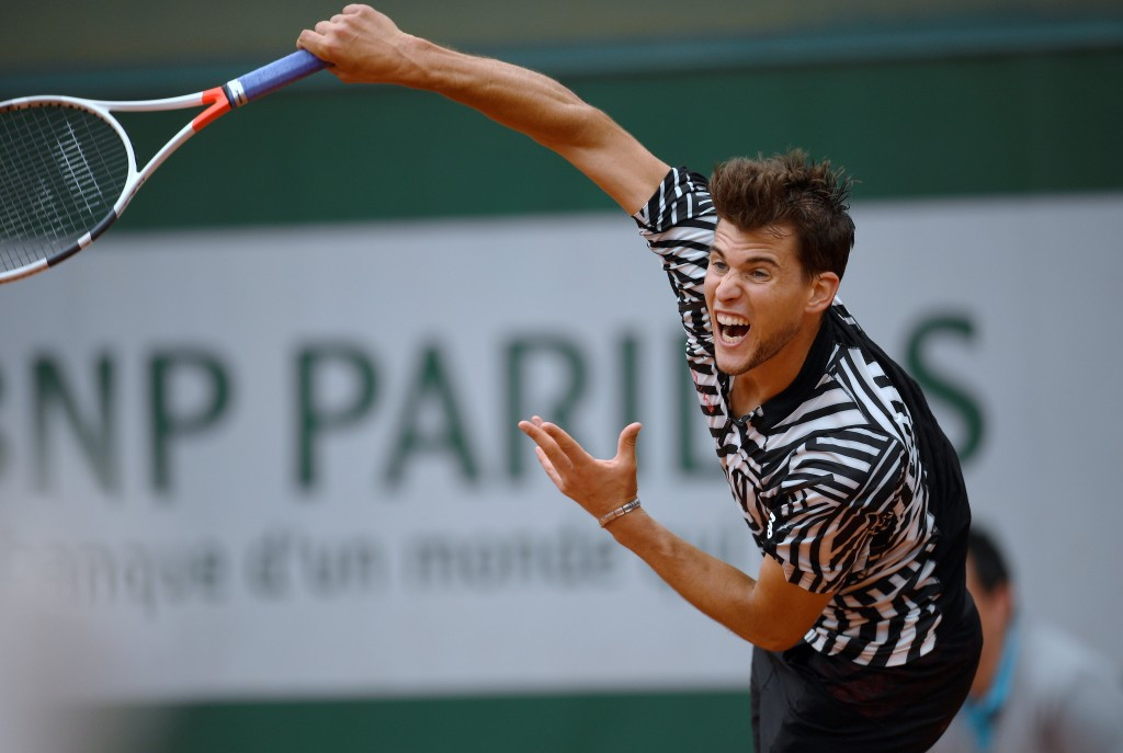 Austria’s Dominic Thiem is through to his first Grand Slam quarter-final following a 6-2, 6-7, 6-1, 6-4 victory over Spain’s Marcel Granollers ©Getty Images