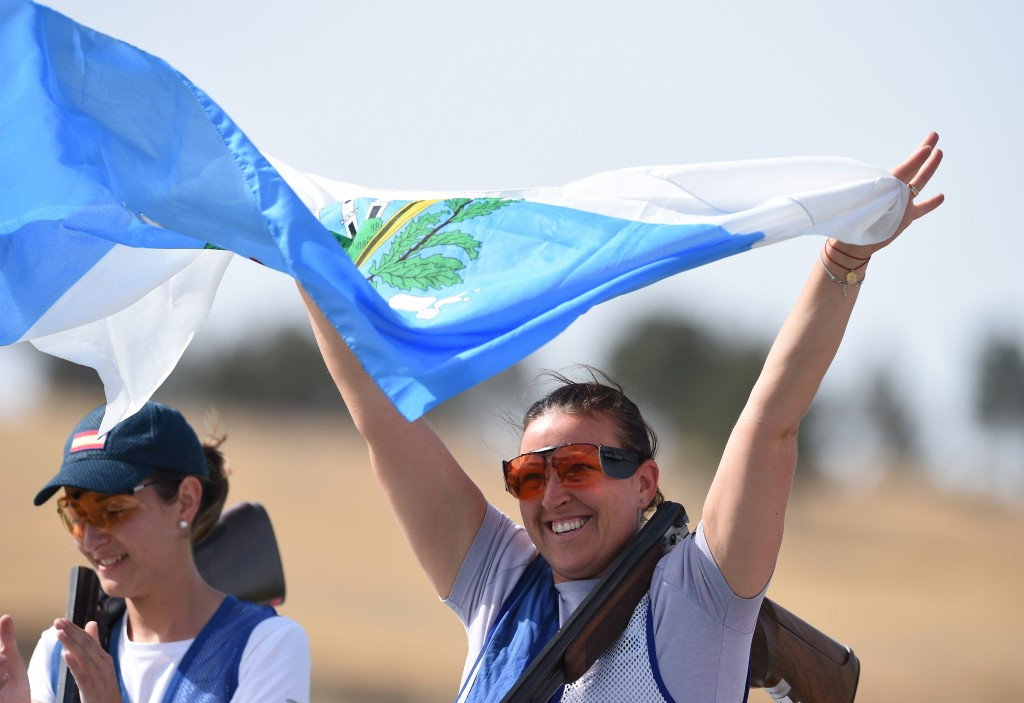 Arianna Perilli earned women's trap silver at last year's European Games