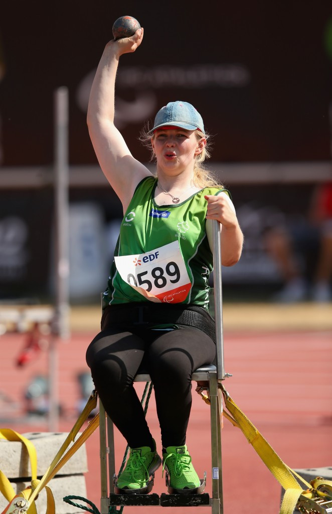 F53 shot putter Deirdre Mongan, a world bronze medallist in Doha last year, has  been selected for Ireland's team for the IPC European Athletics Championships ©Getty Images