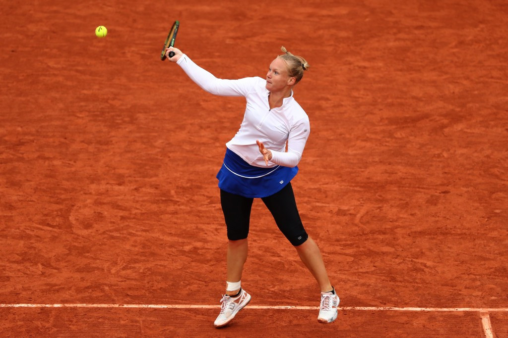 Kiki Bertens will have the opportunity to stop Williams in her tracks after the unseeded Dutchwoman beat Switzerland's Timea Bacsinszky 7-5, 6-2 ©Getty Images