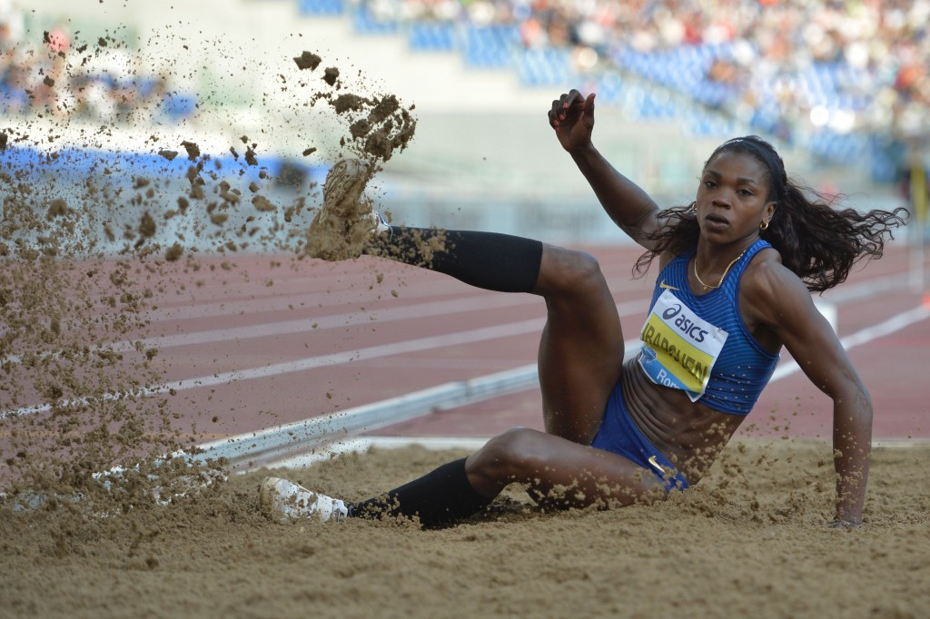 Colombia's Caterine Ibarguen is now undefeated in 34 triple jump competitions since her last defeat at London 2012, where she won the Olympic silver medal ©Getty Images