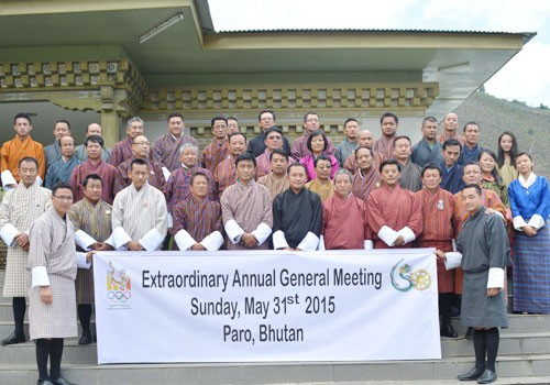 Bhutan Olympic Committee President unanimously re-elected for second term