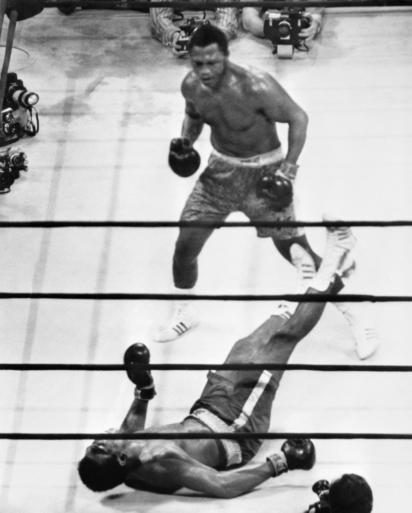 Ali suffered his first professional defeat in 1971, losing against fellow American Joe Frazier in the Fight of the Century in New York ©Getty Images