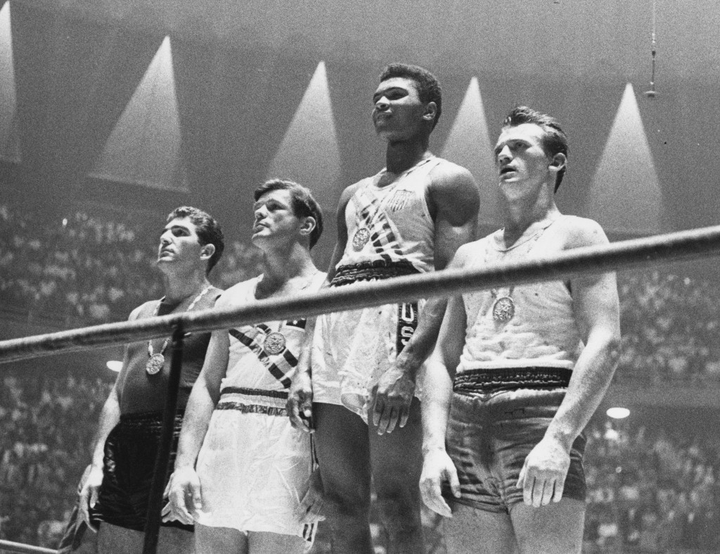Muhammad Ali had a strong affinity with the Olympics, shooting to fame by winning the light heavyweight gold medal at the 1960 Games in Rome ©Getty Images