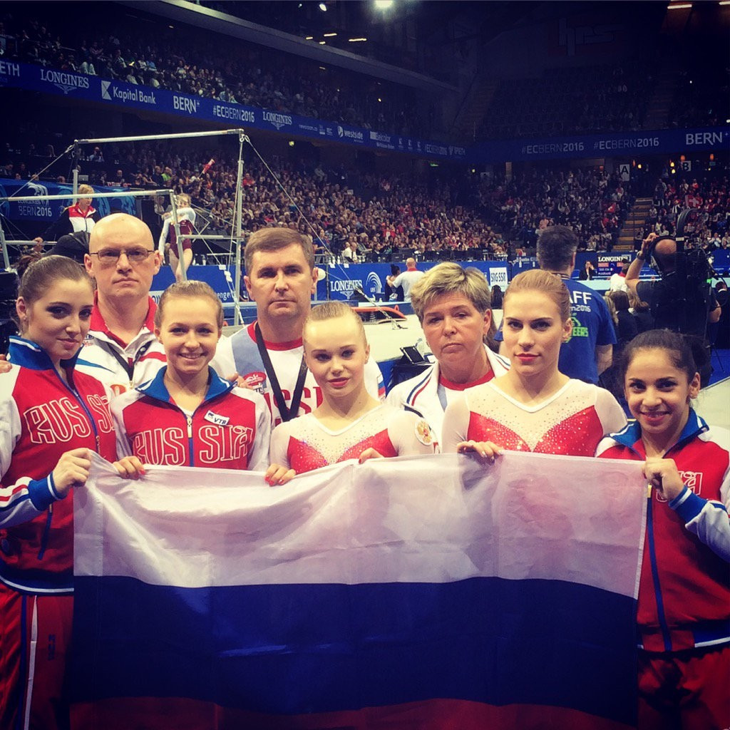 Russia claimed the senior team title at the 2016 European Women’s Artistic Gymnastics Championships ©Bern 2016/Twitter