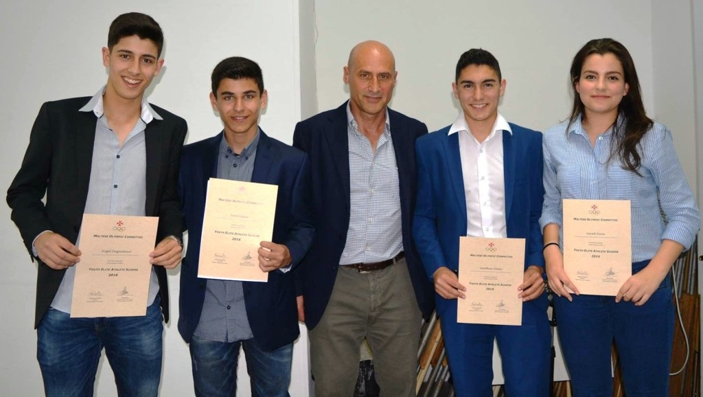 Seventy-three promising Maltese athletes were chosen for the Youth Elite Athletes Scheme ©MOC