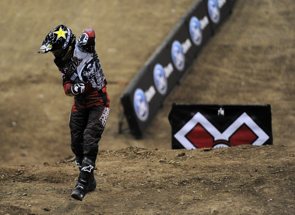 Jackson Strong triumphed in the moto X best trick competition ©Getty Images