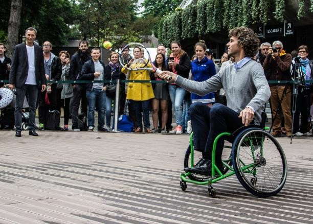 Three-time French Open champion participates in wheelchair tennis festival ahead of Rio 2016 Paralympics