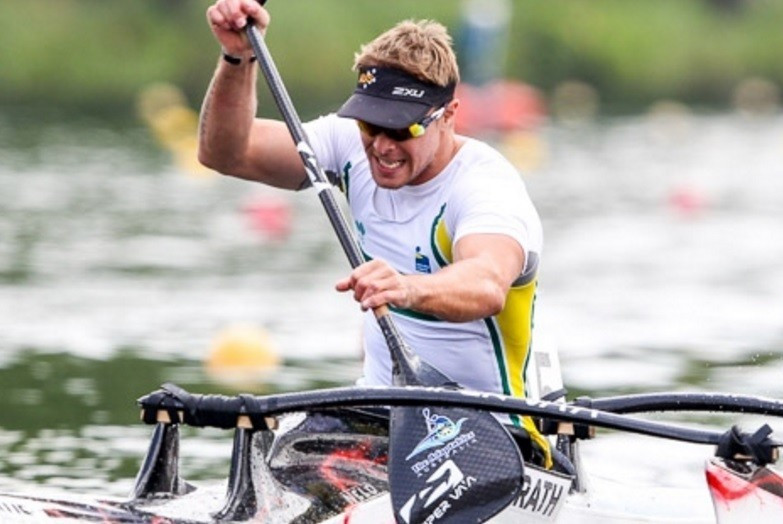Curtis McGrath narrowly finished in second place after canoeing World Championship success ©ICF