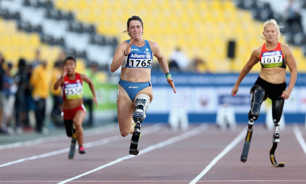 Italian track and field star Martina Caironi will mark her return from injury by aiming to defend her 100m T42 title at the IPC Athletics European Championships in Grosseto ©Getty Images