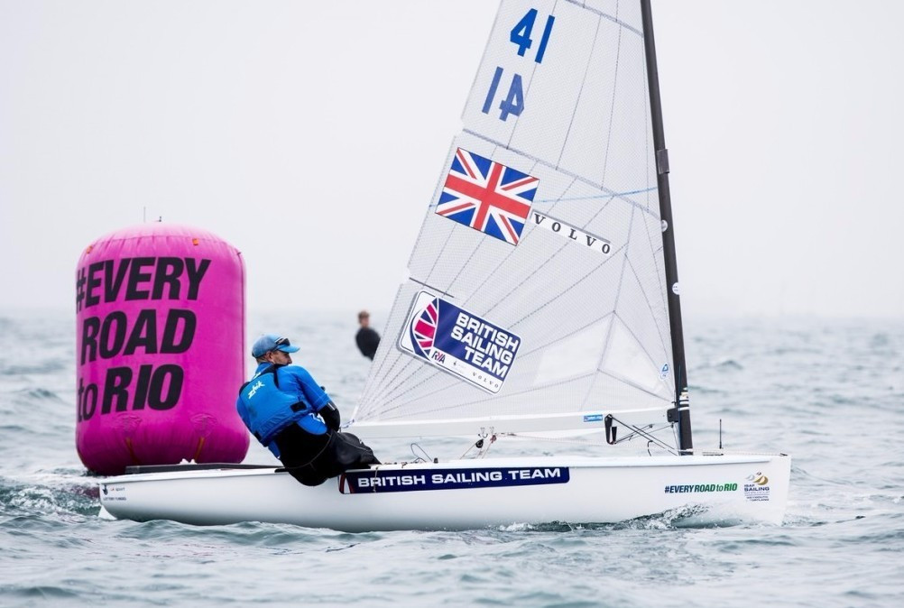 Scott underlines form ahead of Olympic debut at Rio 2016 on first full day of racing at home Sailing World Cup