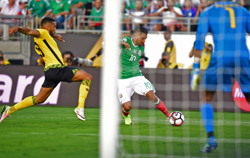 Mexico also reached the last eight as they claimed a comfortable 2-0 win over Jamaica