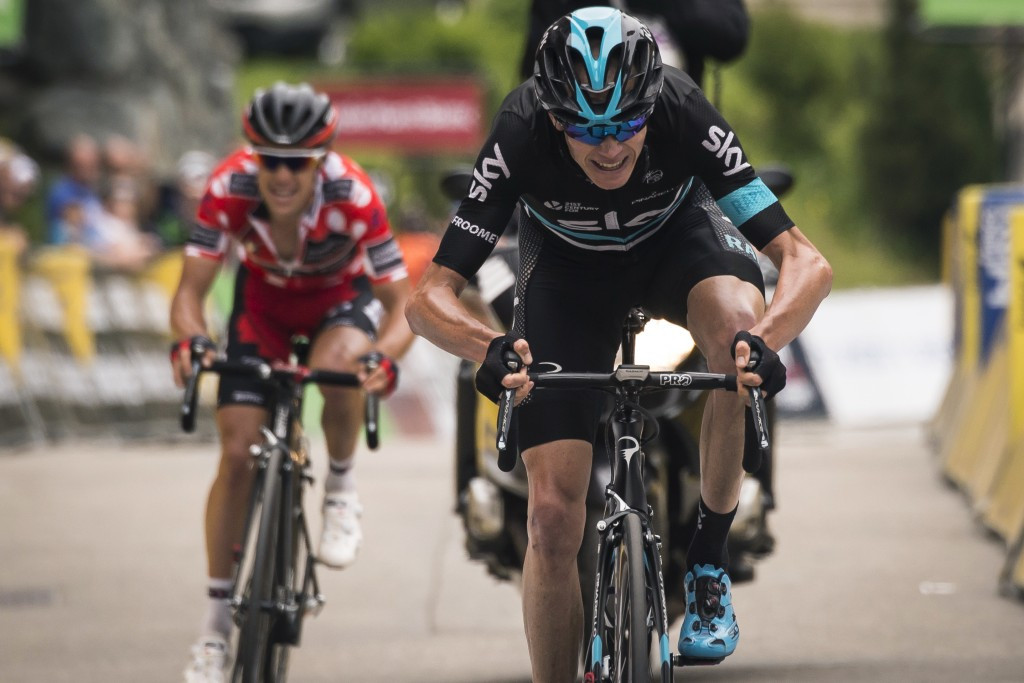 Former team-mates Chris Froome (right) and Richie Porte (left) look set to go head-to-head for the overall race victory