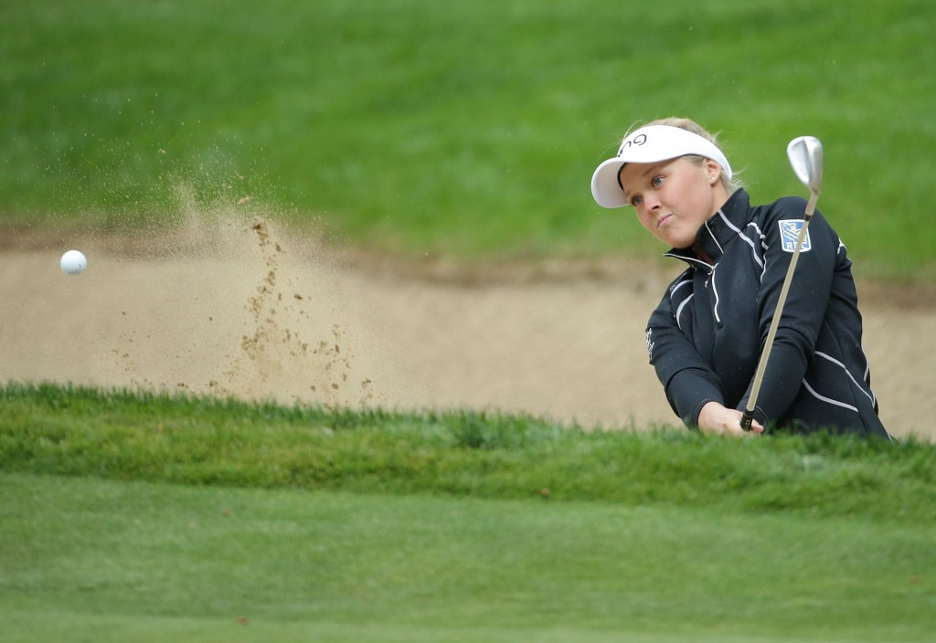Canada's Brooke Henderson hit a two-over 73