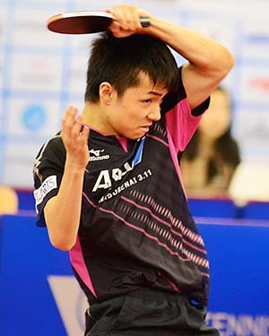 Seventeen-year-old Yuto Kizukuri of Japan recorded a shock victory over number three seed Antoine Hachard to progress to the semi-finals of the ITTF Australian Open ©ITTF/Ivy Hla