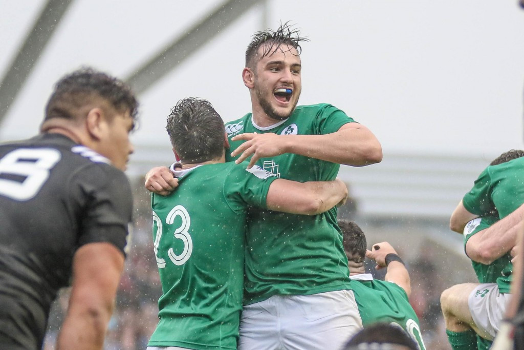 Ireland earned their first victory over New Zealand to move to the top of Pool A ©World Rugby
