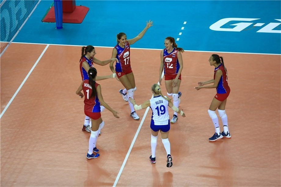 Russia beat Belgium in straight sets to record a second win