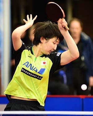 Fifteen-year-old Hina Hayata performed heroically today to beat number three seed Yuka Ishigaki in an all-Japanese women’s final at the ITTF Australian Open ©ITTF/Ivy Hla