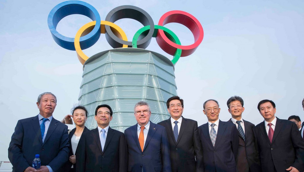 Beijing 2022 erect Olympic Rings on tower to highlight commitment to Games