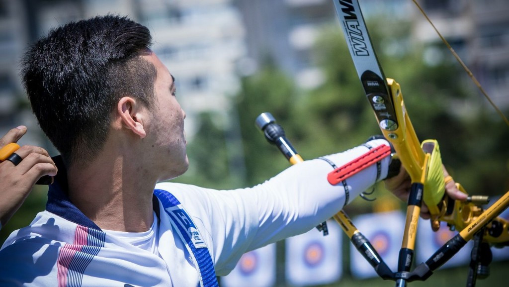 Ku Bonchan topped the leaderboard as the Archery World Cup in Antalya began with men's recurve qualification ©World Archery