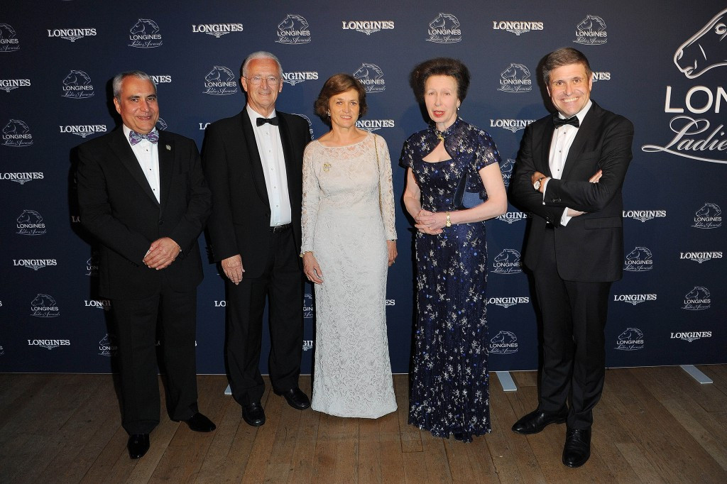 Her Royal Highness Princess Anne (centre, right), was awarded the Longines Ladies Award at the Natural History Museum in London