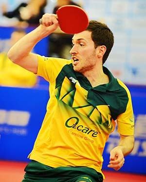 David Powell triumphed in the men's singles