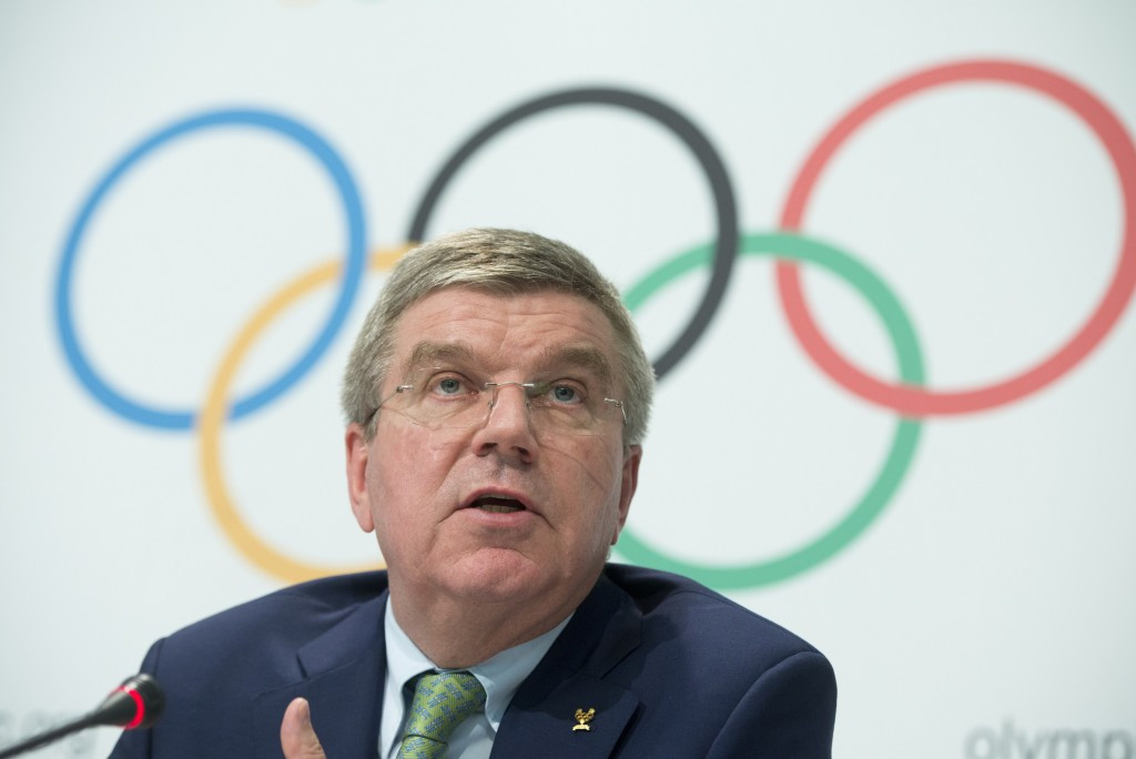 Thomas Bach spoke about the National Stadium following today's IOC Executive Board meeting ©Getty Images