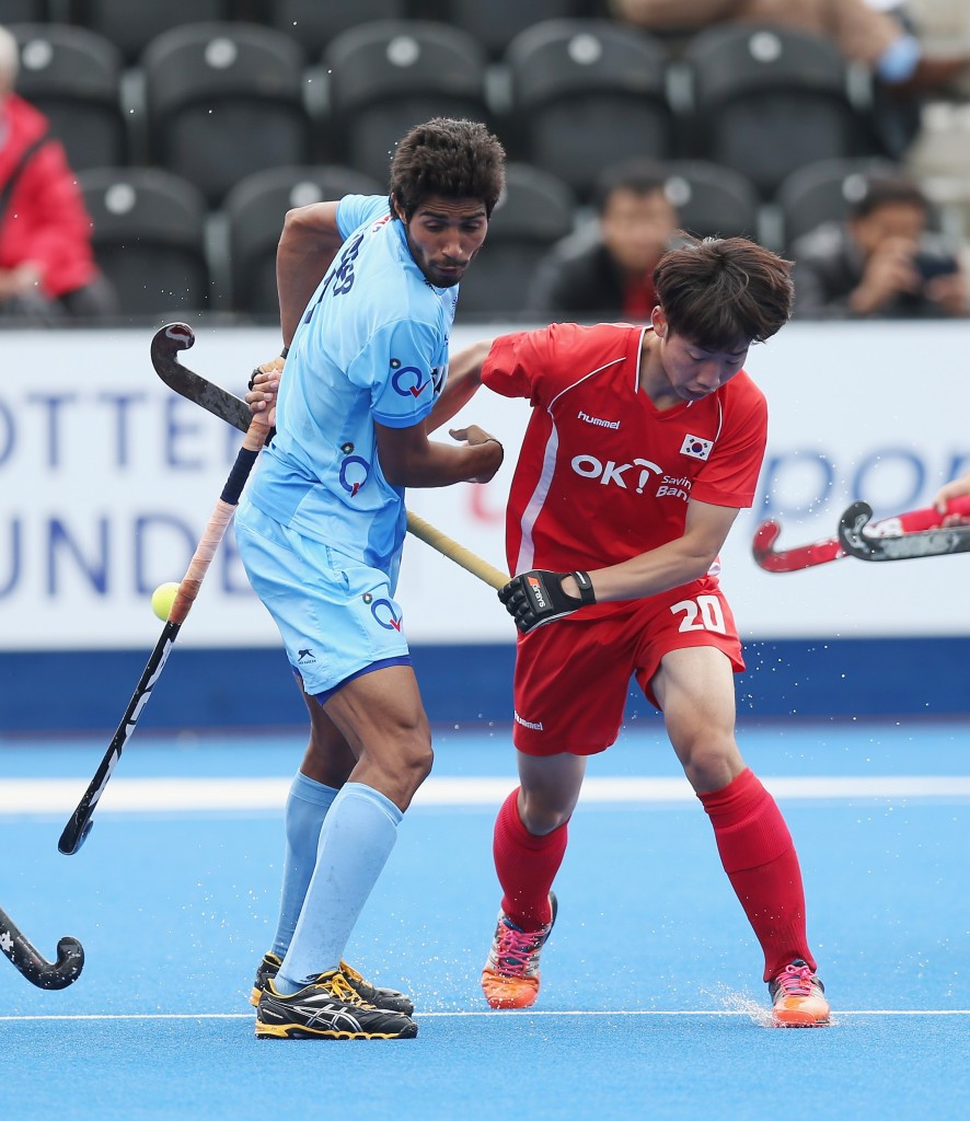 India gained a first win over South Korean in their men's Champions League history ©Getty Images