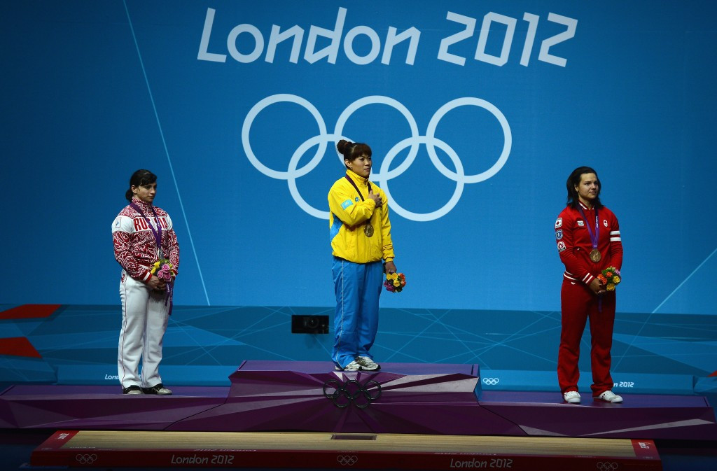 Maiya Maneza is one of four Kazakh Olympic champions to fail tests ©Getty Images