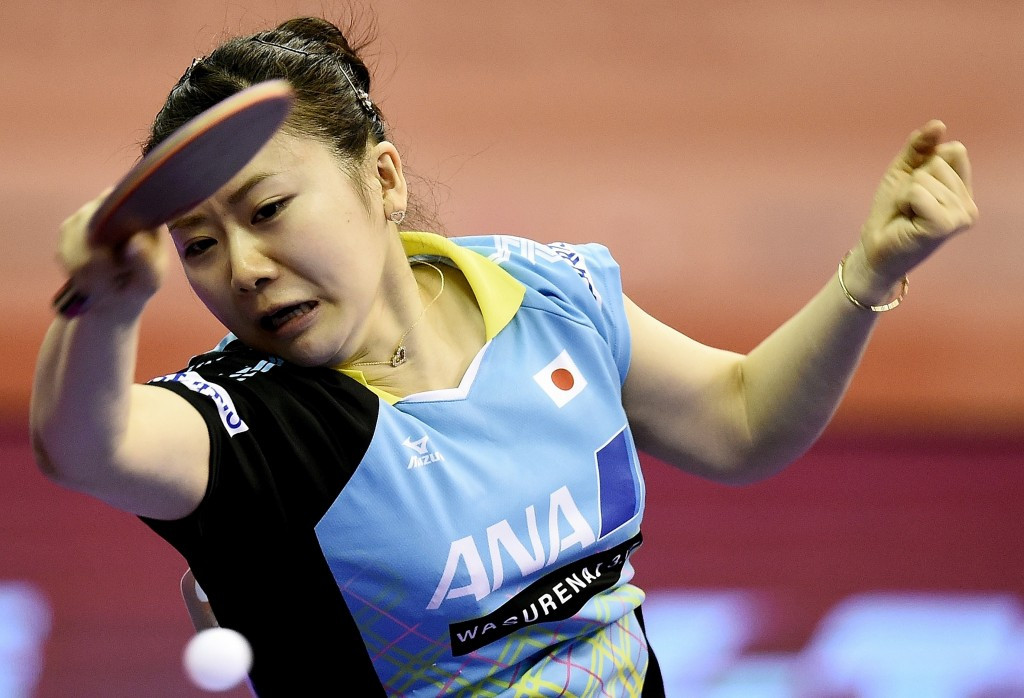 Ai Fukuhara was beaten in the first round of the women's singles