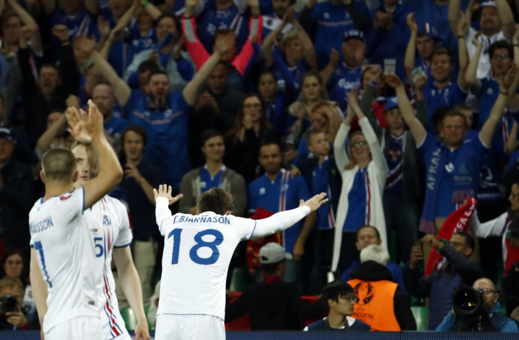 Iceland were backed by nearly 10 per cent of their population inside the stadium during their 1-1 draw with Portugal